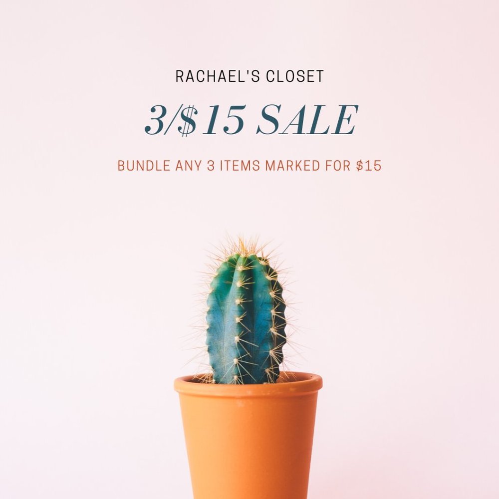 3/$15 SALE